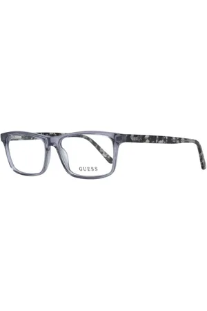 Guess Unisex, Accessoires, Gris, Taille: ONE Size Montures Optiques Grises Rectangulaires