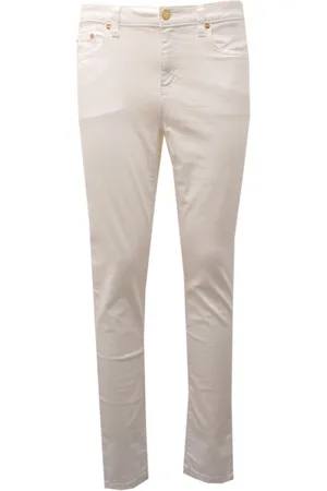 Michael Kors Femme, Pantalons, Blanc, Taille: 36 FR Pantalon Coton Blanc Femme