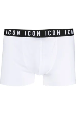 Dsquared2 Homme, Sous-vêtements, Blanc, Taille: S Boxers à Bande Logo