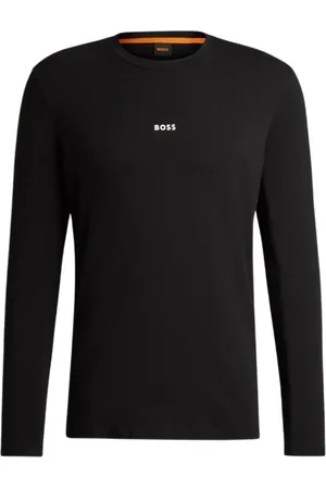 HUGO BOSS Homme, Tops, Noir, Taille: L Haut élégant à manches longues