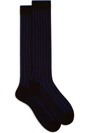 Gallo Homme, Sous-vêtements, Multicolore, Taille: M Chaussettes longues marron en coton pour hommes avec large côte.