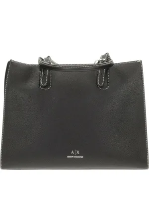 Armani Exchange Femme, Sacs, Noir, Taille: ONE Size Sac cabas en similicuir avec logo