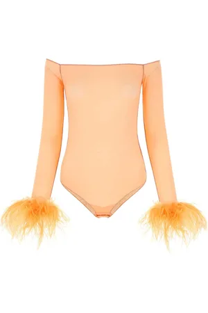 Oseree Femme, Tops, , Taille: 38 FR Peach Mesh Bodysuit