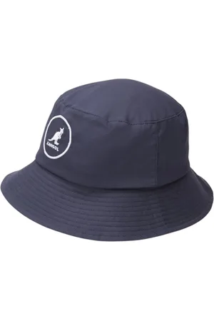 Kangol Homme, Accessoires, Bleu, Taille: M Chapeau seau en coton avec logo frontal
