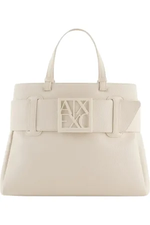 Armani Exchange Femme, Sacs, , Taille: ONE Size Sac à main en similicuir avec logo frontal