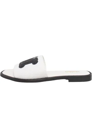 Max Mara Femme, Chaussures, Blanc, Taille: 37 EU Baskets en Cuir avec Applications Décoratives