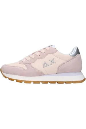 sun68 Femme, Chaussures, Rose, Taille: 36 EU Baskets en cuir doré Ally
