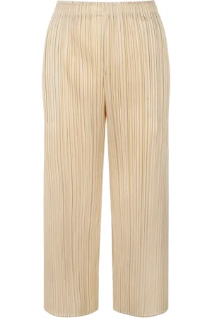Issey Miyake Femme, Pantalons, , Taille: 42 FR Pantalon Plissé Bicolore Évasé