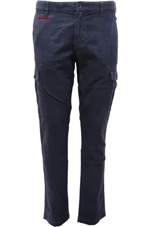 At.p.Co Homme, Jeans, Bleu, Taille: L Pantalon cargo en tissu de coton épais
