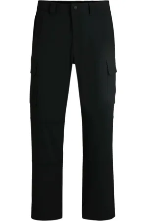 HUGO BOSS Homme, Pantalons, Noir, Taille: W32 Pantalon Cargo Relaxed Fit en Nylon