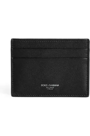 Dolce & Gabbana Homme, Accessoires, Noir, Taille: ONE Size Sac Pochette en Cuir Noir