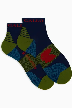 Gallo Unisex, Sous-vêtements, Multicolore, Taille: S Chaussettes techniques en éponge bleue super courtes unisexes avec motif chevron