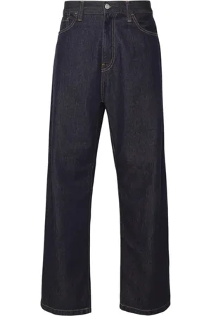 Carhartt Homme, Jeans, Bleu, Taille: W28 Jean Baggy en Coton avec Fermeture Éclair