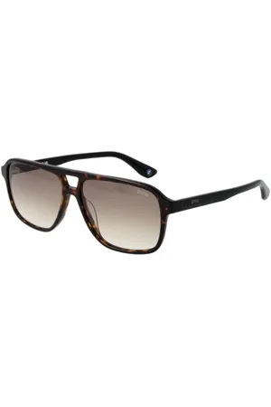 BMW Homme, Accessoires, Brun, Taille: ONE Size Lunettes de Soleil Aviateur Marron avec Protection UV