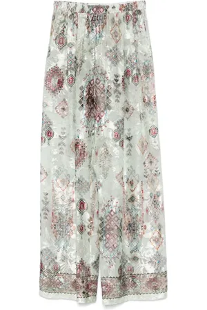 ERMANNO SCERVINO Femme, Pantalons, Multicolore, Taille: 36 FR Pantalon Multicolore Élégant pour Femmes