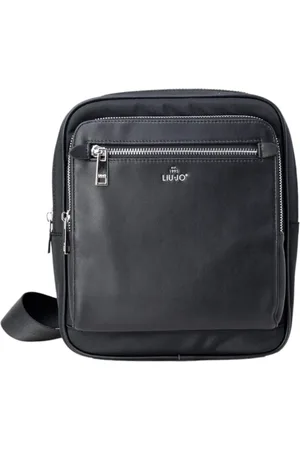 Liu Jo Homme, Sacs, Noir, Taille: ONE Size Sac Bandoulière en Nylon avec Détails en Similicuir