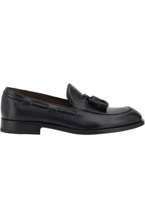 Fratelli Rossetti Homme, Chaussures, Noir, Taille: 44 EU Mocassins classiques en cuir avec détail de gland