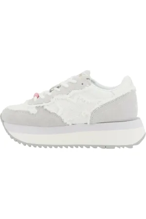 sun68 Femme, Chaussures, Blanc, Taille: 37 EU Baskets Stargirl Canvas avec Logo