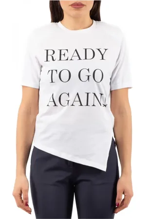 Elisabetta Franchi Femme, Tops, Blanc, Taille: 42 FR T-shirt élégant pour femmes