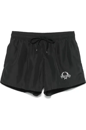 Moschino Homme, Maillots de bain, Noir, Taille: M Short de Plage Noir Laurel Crown