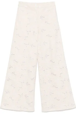 GENNY Femme, Pantalons, Blanc, Taille: 36 FR Pantalons Élégants pour Femmes