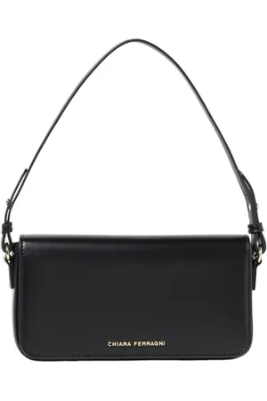Chiara Ferragni Femme, Sacs, Noir, Taille: ONE Size Sac bandoulière en simili cuir avec logo