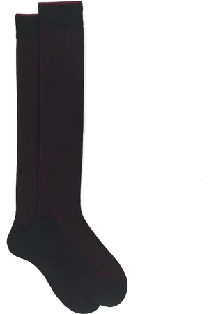 Gallo Homme, Sous-vêtements, Multicolore, Taille: M Chaussettes longues noires en laine et coton pour hommes