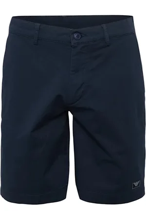 Emporio Armani Homme, Shorts, Bleu, Taille: L Short Bermuda en coton avec patch logo