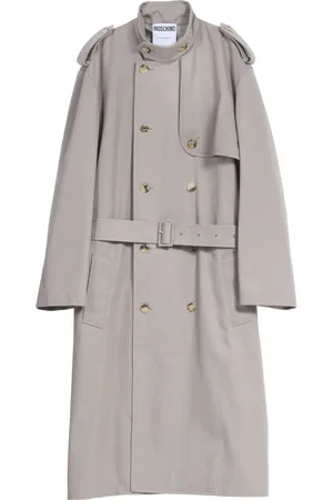 Moschino Homme, Manteaux, , Taille: L Manteau Imperméable à Double Boutonnage