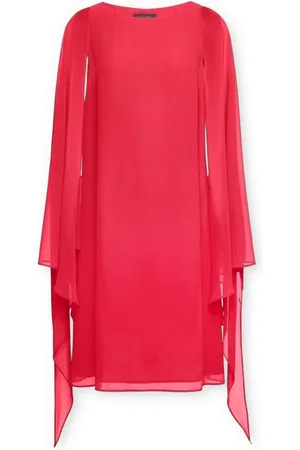Elena Miro Femme, Robes, Rouge, Taille: 46 FR Robe élégante avec cape
