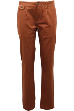 Paolo Pecora Homme, Pantalons, Brun, Taille: S Pantalon en coton avec 4 poches
