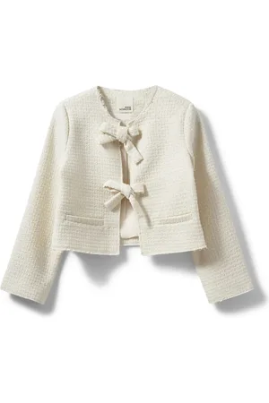 Sofie Schnoor Femme, Vestes, Blanc, Taille: 42 FR Veste Courte Blanche Style Maesw
