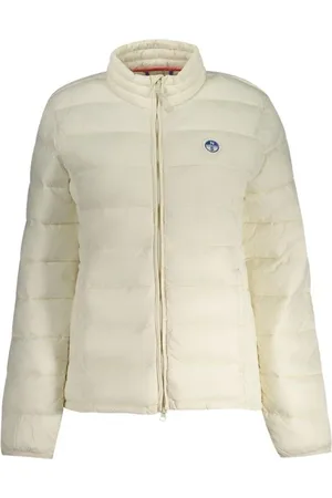 North Sails Femme, Vestes, Blanc, Taille: 36 FR Veste Blanche à Manches Longues avec Poches Extérieures
