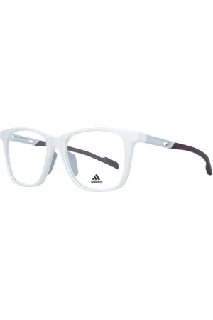adidas Homme, Accessoires, Blanc, Taille: ONE Size Montures Optiques Carrées Blanches Choix Élégant