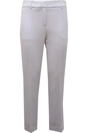 Michael Kors Femme, Pantalons, Blanc, Taille: 36 FR Pantalon blanc doublé style Ms13014Enx