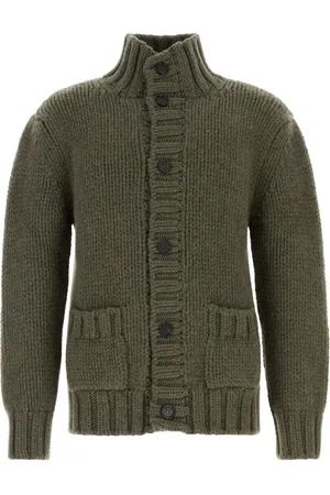 Salvatore Ferragamo Homme, Pulls, Vert, Taille: L Pull à col roulé en tricot