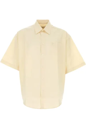 Ami Homme, Chemises, Jaune, Taille: L Chemise Boxy à Manches Courtes