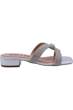 Bibi Lou Femme, Chaussures, Gris, Taille: 39 EU Sabots Élégants avec Rolling Stones