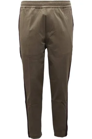 Paolo Pecora Homme, Pantalons, Vert, Taille: L Pantalon vert Lacets ajustables Modèle 22I