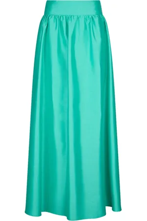 Liu Jo Femme, Jupes, Bleu, Taille: 34 FR Élégante Jupe Longue Verte