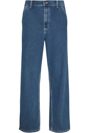 Carhartt Homme, Jeans, Bleu, Taille: W30 Jean Baggy en Coton avec Fermeture Éclair