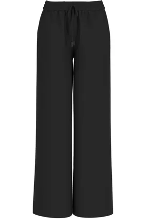 Guess Femme, Pantalons, Noir, Taille: 40 FR Pantalon Palazzo Noir
