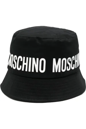 Moschino Homme, Accessoires, Noir, Taille: 56 CM Couronne plate noire bord retourné