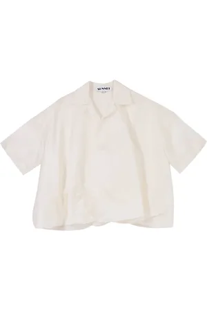 SUNNEI Femme, Blouses et Chemises, Blanc, Taille: 38 FR Polo Puffy en Soie