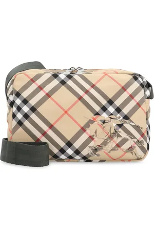 Burberry Homme, Sacs, , Taille: ONE Size Sac bandoulière à carreaux avec design équestre