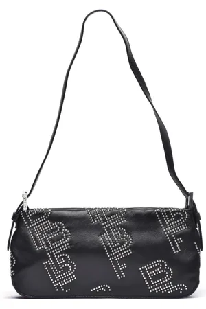 By Far Femme, Sacs, Noir, Taille: ONE Size Sac à bandoulière en cuir avec fermeture éclair