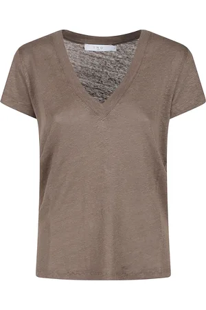 IRO Femme, Tops, Brun, Taille: 40 FR T-shirt Graphique Style Western