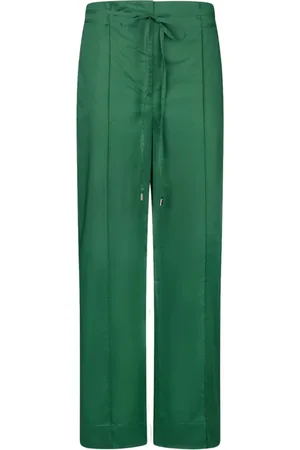 Liu Jo Femme, Pantalons, Vert, Taille: 34 FR Pantalon Palazzo Vert pour Femmes