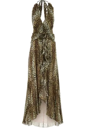 BLUMARINE Femme, Robes, Multicolore, Taille: 36 FR Élégante Robe Longue Dos Nu
