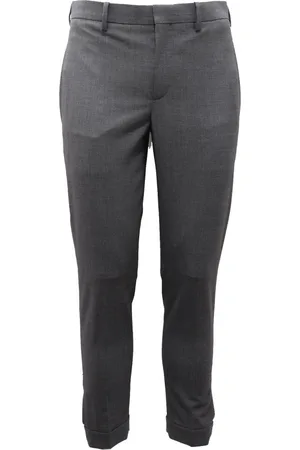Neil Barrett Homme, Pantalons, Gris, Taille: S Pantalon Slim Fit en Laine Grise